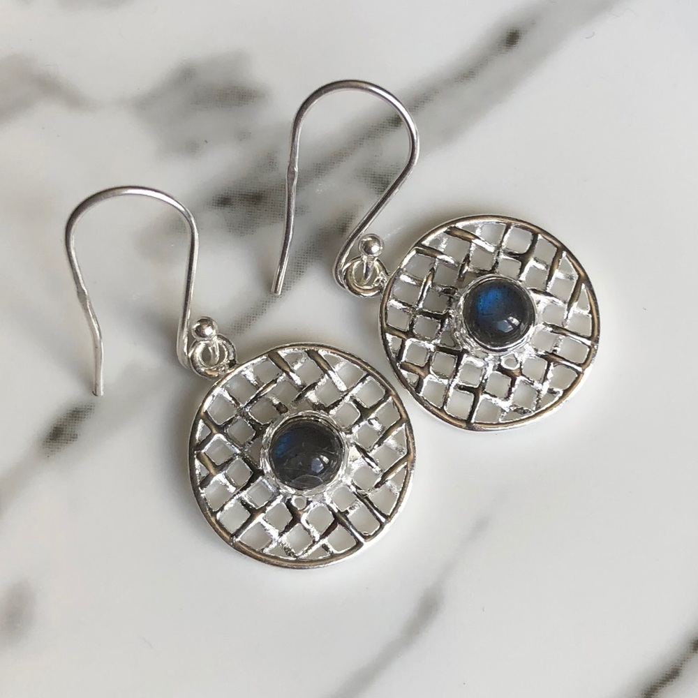 Earrings Labradorite & Sterling Silver
